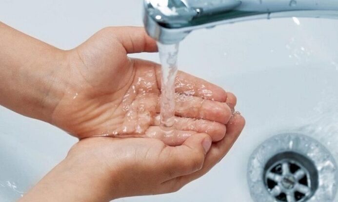 umivanje rok kot preprečevanje okužbe s paraziti